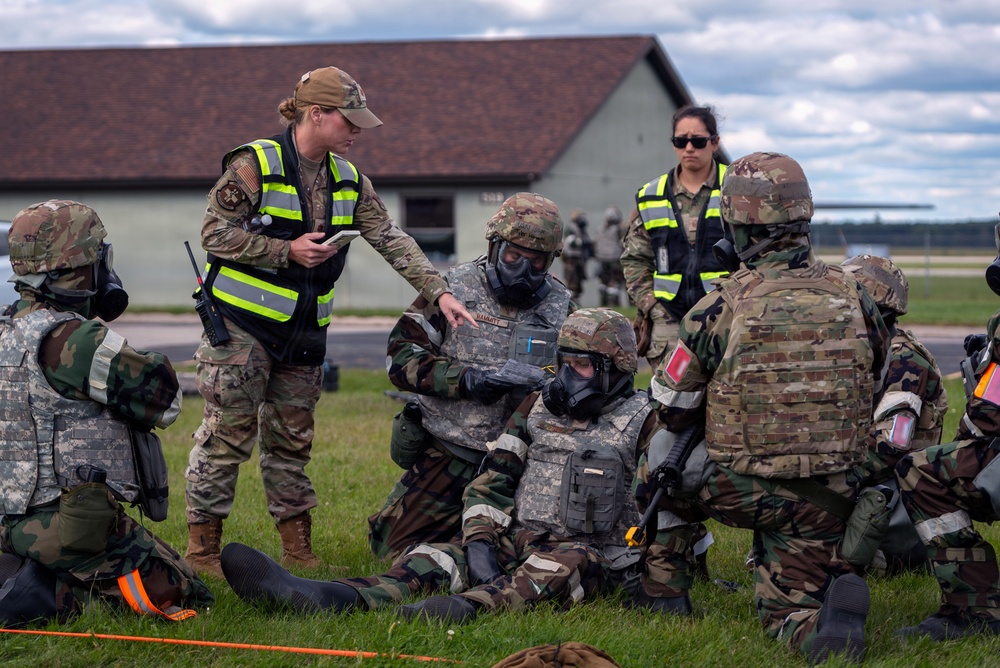 182nd Airlift Wing exercises wartime readiness skills at Combat Readiness Inspection (CRI) Sept. 6, 2025