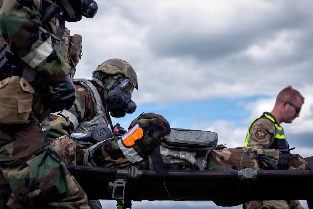 182nd Airlift Wing exercises wartime readiness skills at Combat Readiness Inspection (CRI) Sept. 6, 2025