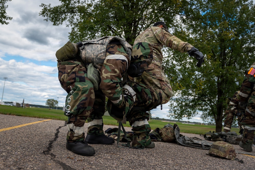 182nd Airlift Wing exercises wartime readiness skills at Combat Readiness Inspection (CRI) Sept. 6, 2025