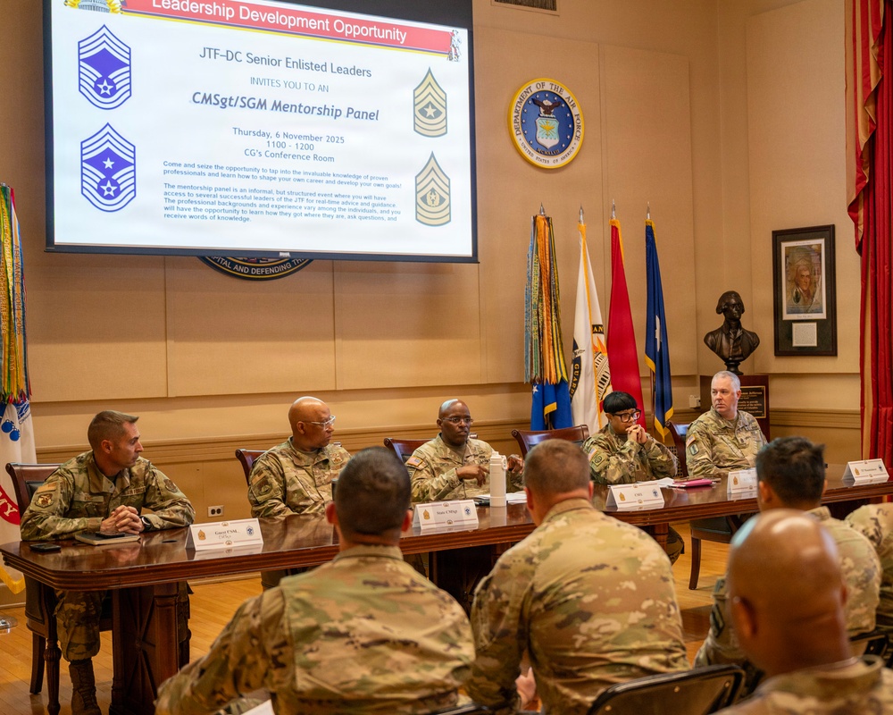 CMSGT/SGM Mentorship Panel conducted at the DC Armory