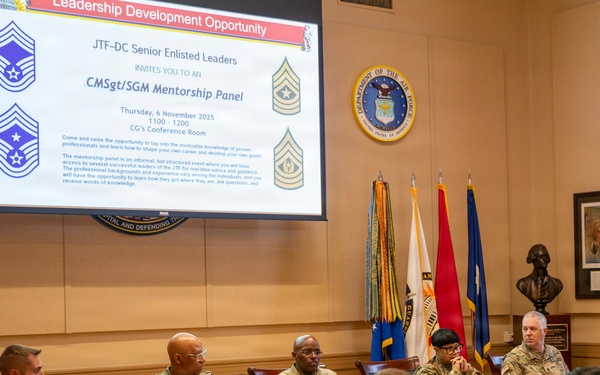 CMSGT/SGM Mentorship Panel conducted at the DC Armory