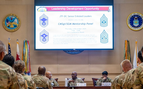 CMSGT/SGM Mentorship Panel conducted at the DC Armory