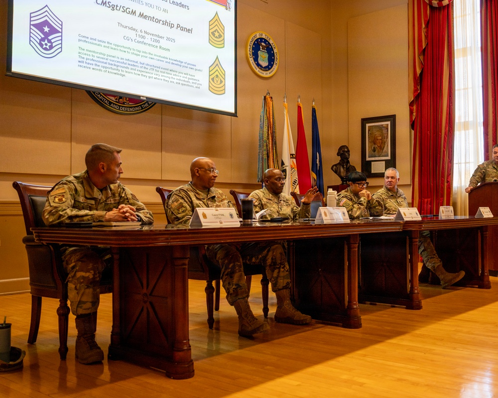 CMSGT/SGM Mentorship Panel conducted at the DC Armory