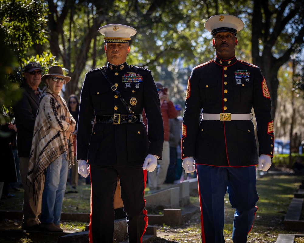 Marines Honor Former Commandant with Wreath Laying