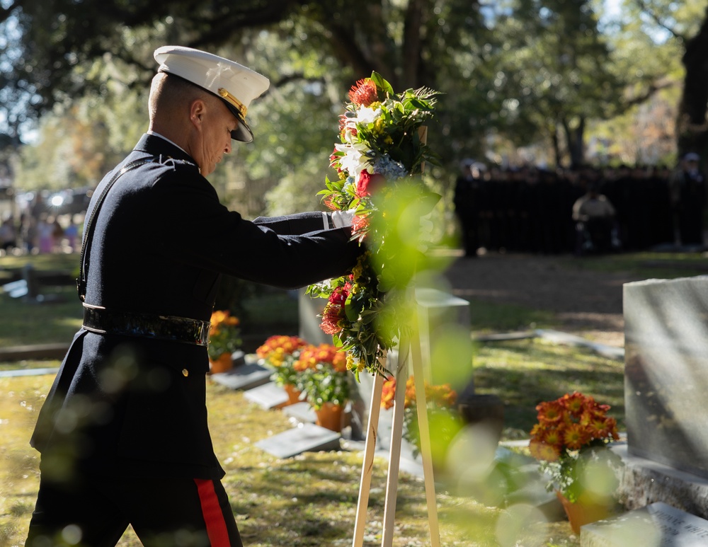 Marines Honor Former Commandant with Wreath Laying