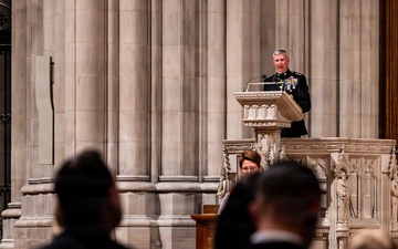 The Commandant, Gen. Eric M. Smith attends the Annual Marine Corps Worship Service
