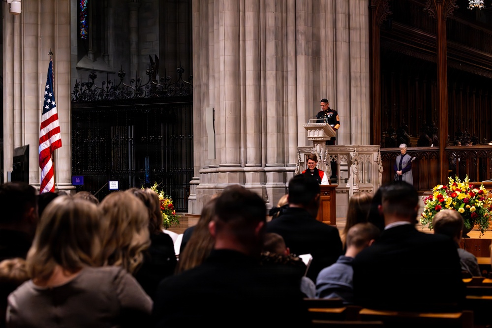 The Commandant, Gen. Eric M. Smith attends the Annual Marine Corps Worship Service
