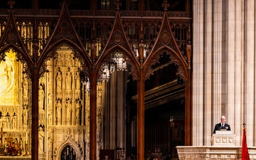 The Commandant, Gen. Eric M. Smith attends the Annual Marine Corps Worship Service