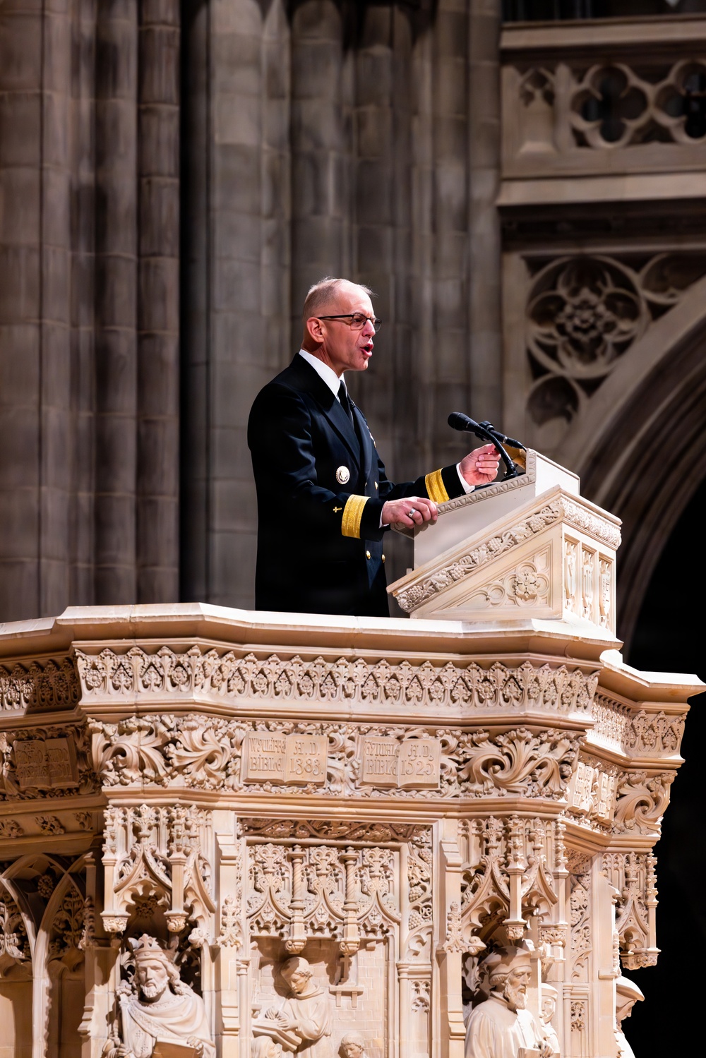 The Commandant, Gen. Eric M. Smith attends the Annual Marine Corps Worship Service