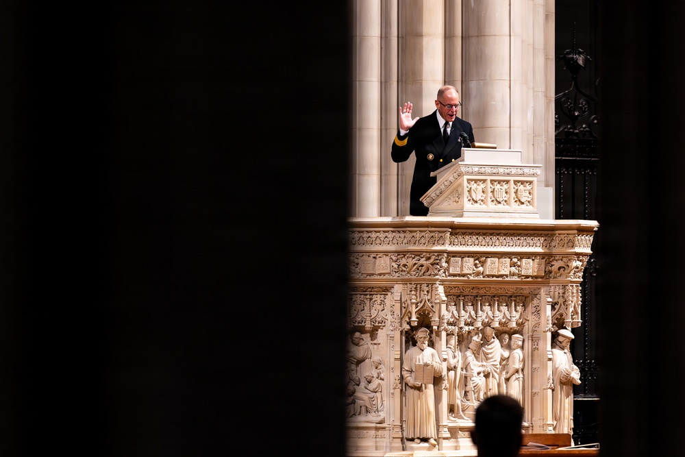 The Commandant, Gen. Eric M. Smith attends the Annual Marine Corps Worship Service