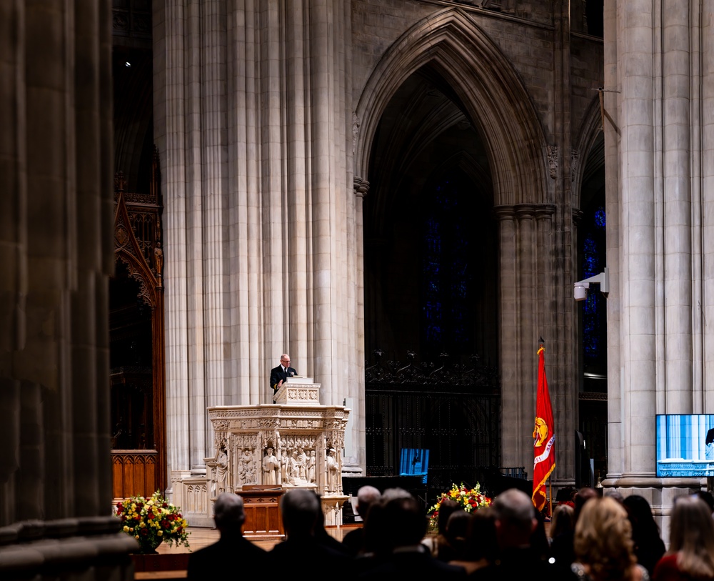 The Commandant, Gen. Eric M. Smith attends the Annual Marine Corps Worship Service
