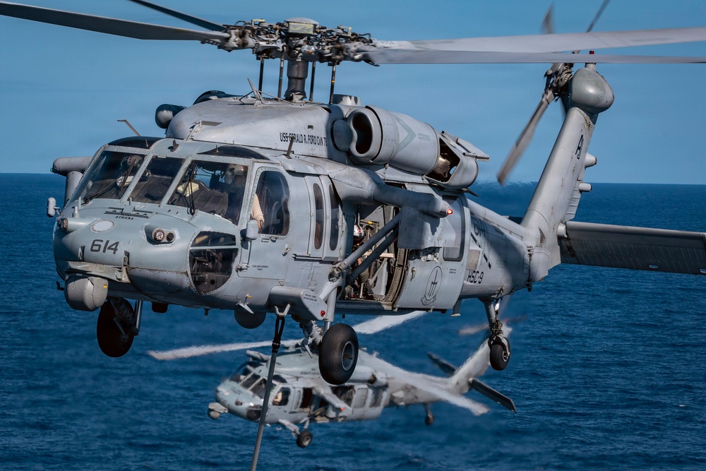 HSC-9 Vertical Replenishment Operations