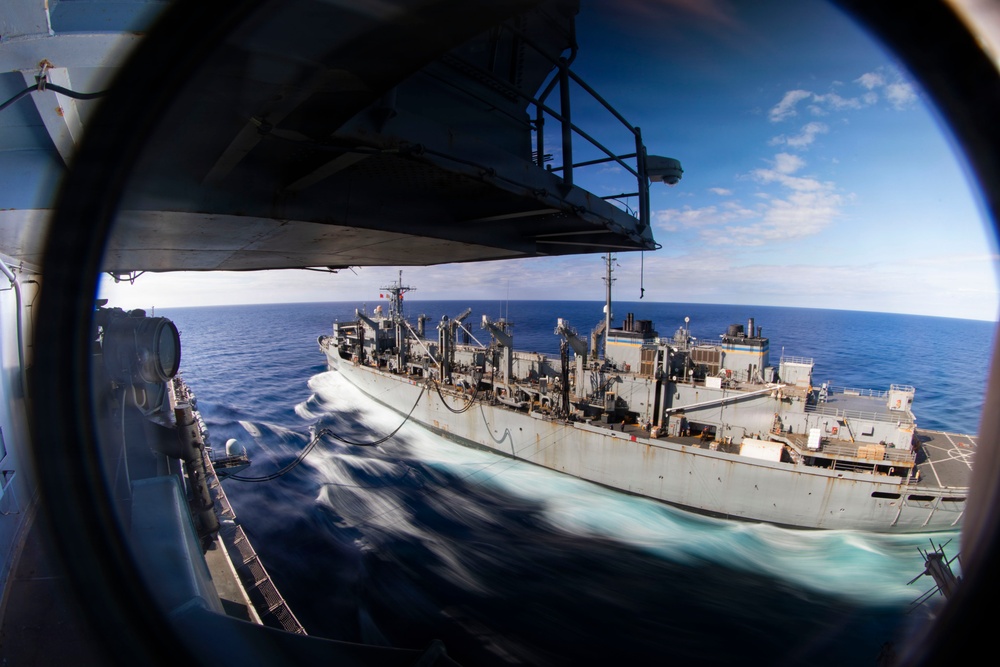 Gerald R. Ford (CVN 78) Conducts Replenishment-at-Sea