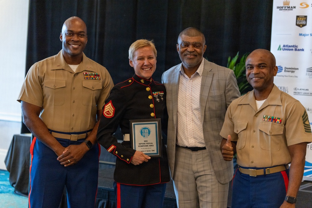 Naval School of Music Marine Recognized as Neptune Festival Hometown Hero