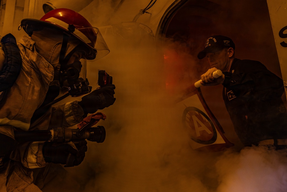 USS Gerald R. Ford (CVN 78) General Quarters Drill