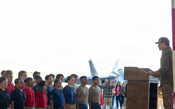 SECWAR Pete Hegseth Leads Oath of Enlistment Ceremony for New Service Members