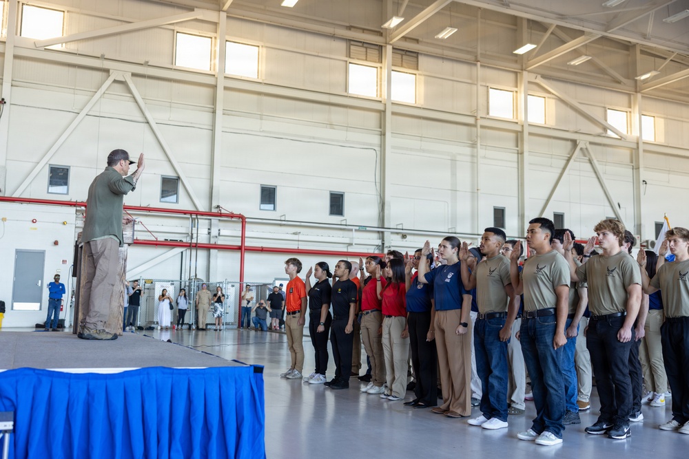 SECWAR Pete Hegseth Leads Oath of Enlistment Ceremony for New Service Members