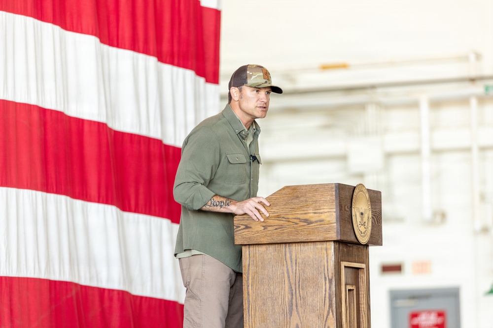 SECWAR Pete Hegseth Leads Oath of Enlistment Ceremony for New Service Members