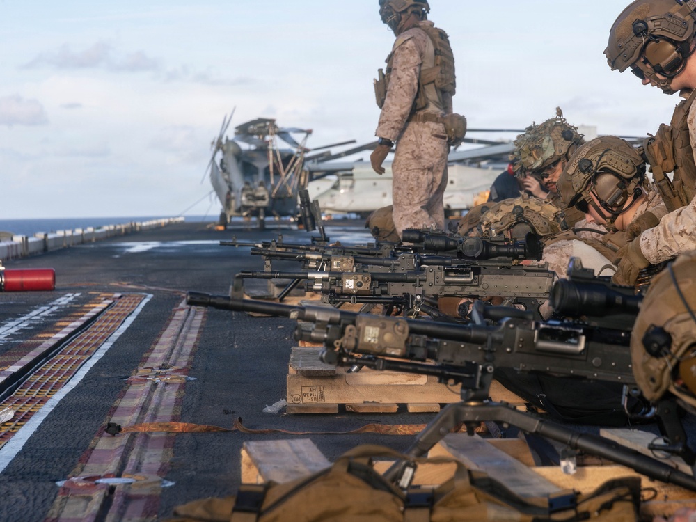 22nd MEU(SOC) | M240B Machine Gun Deck Shoot