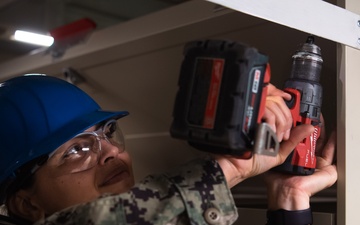 Ronald Reagan Sailors and Contractors Repair Berthings