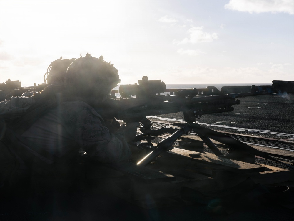 22nd MEU(SOC) | M240B Machine Gun Deck Shoot