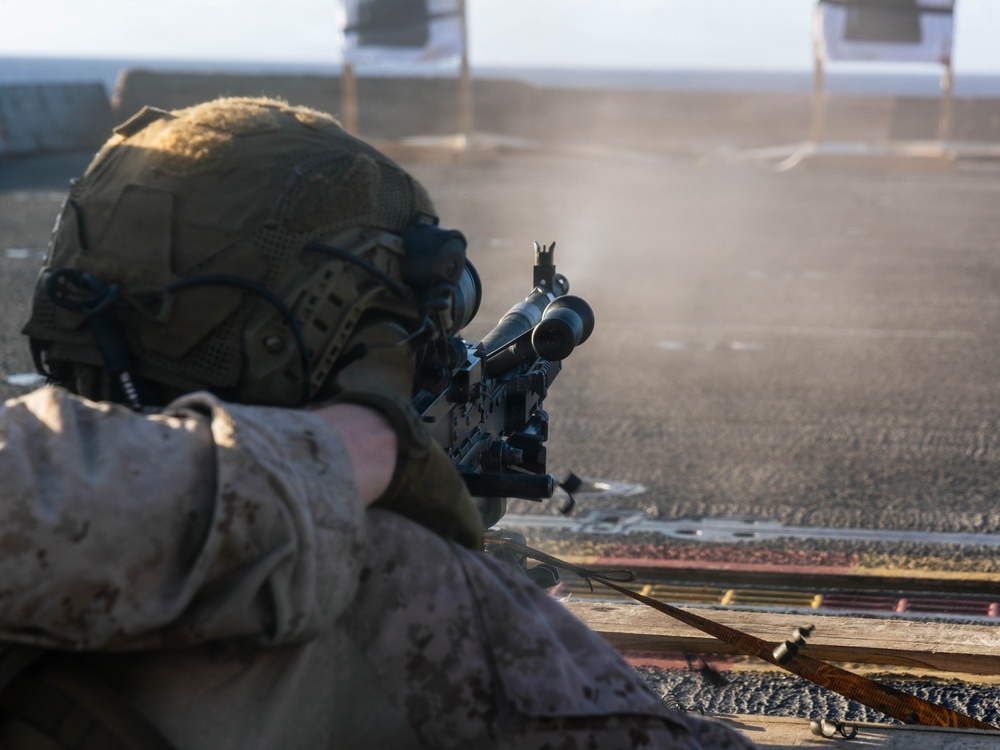 22nd MEU(SOC) | M240B Machine Gun Deck Shoot