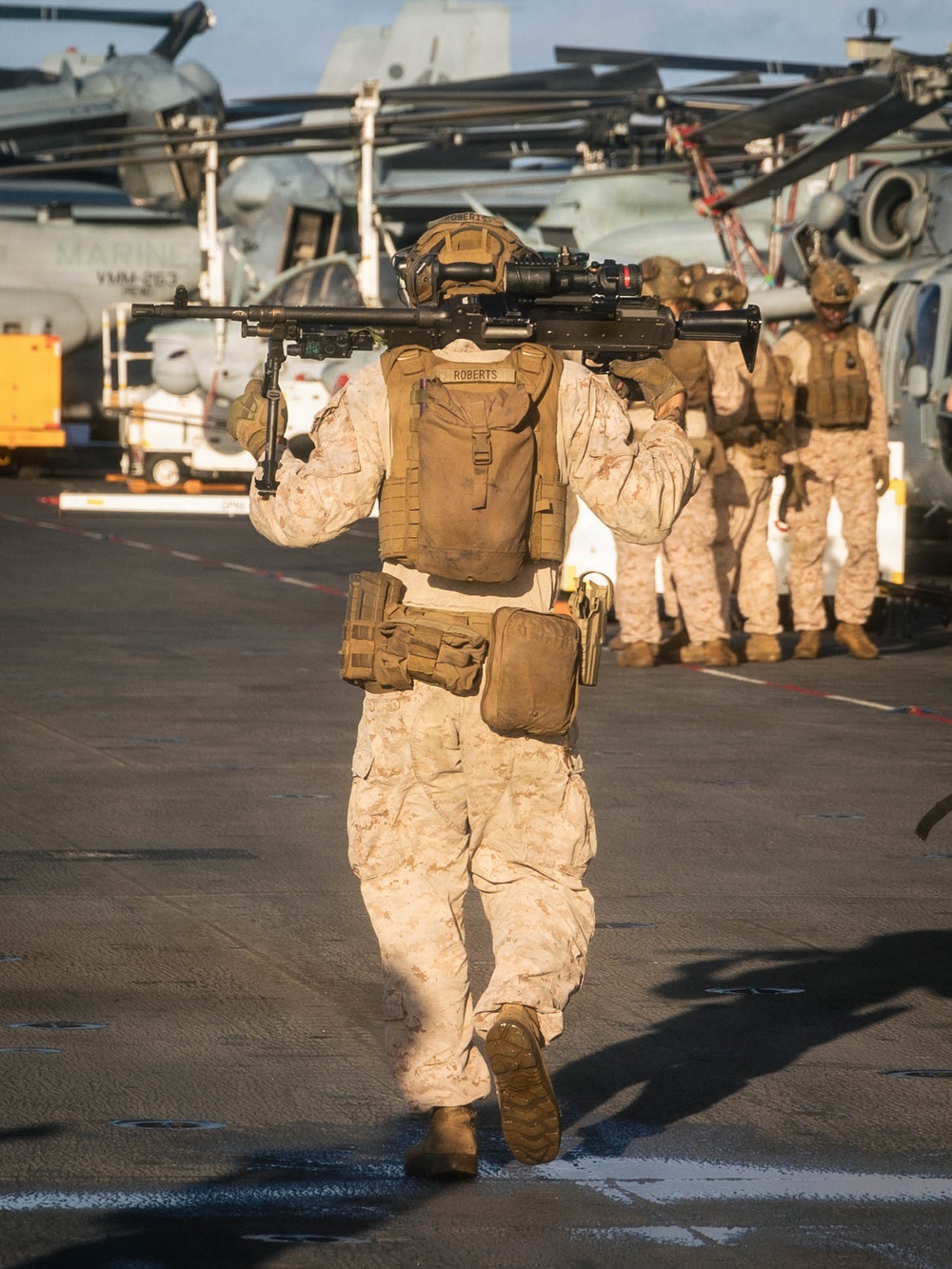 22nd MEU(SOC) | M240B Machine Gun Deck Shoot