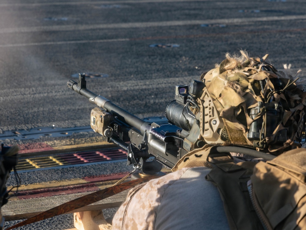 22nd MEU(SOC) | M240B Machine Gun Deck Shoot