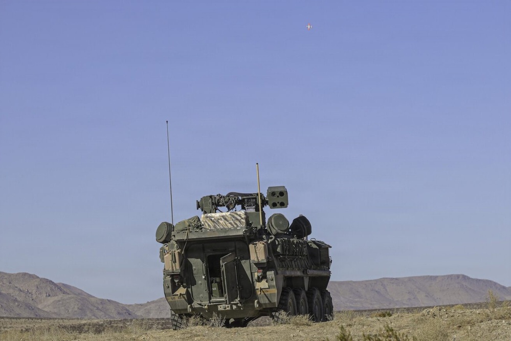 1st Armored Division unit conducts historic Stinger missile live-fire exercise at Fort Irwin, Ca.