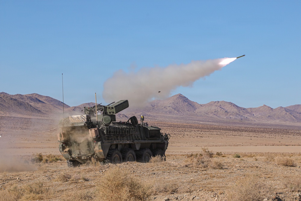 1st Armored Division unit conducts historic Stinger missile live-fire exercise at Fort Irwin, Ca.
