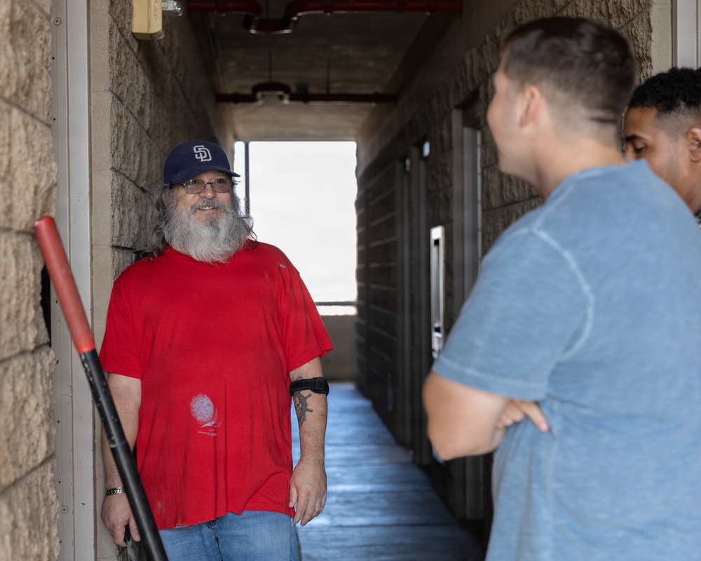 How Doers Get More Done: Marines with CLB-13 make barracks renovations with the help of the Home Depot Foundation volunteers