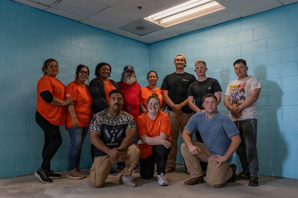 How Doers Get More Done: Marines with CLB-13 make barracks renovations with the help of the Home Depot Foundation volunteers