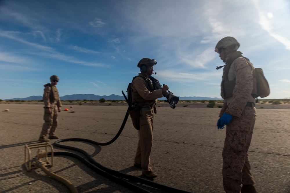 11th MEU Marines establish a FARP during RUT