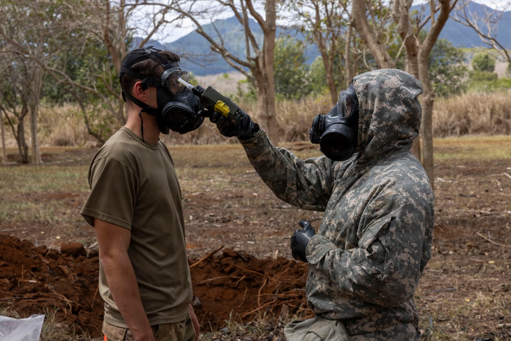 71st Chemical Co. validation exercise decontamination operation
