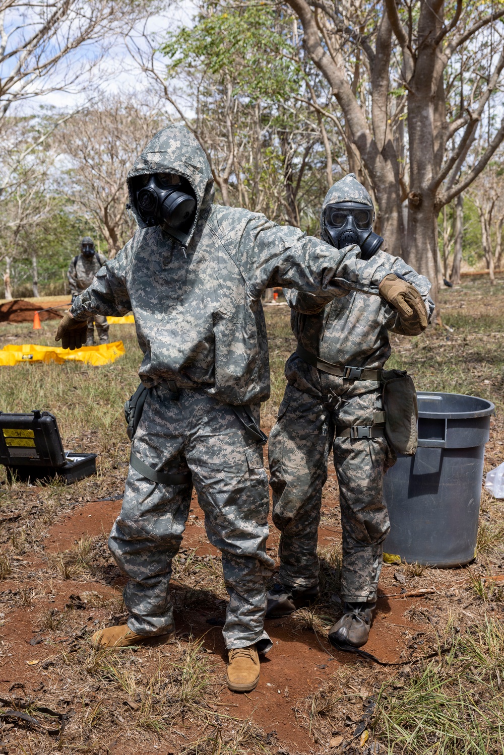 71st Chemical Co. validation exercise decontamination operation