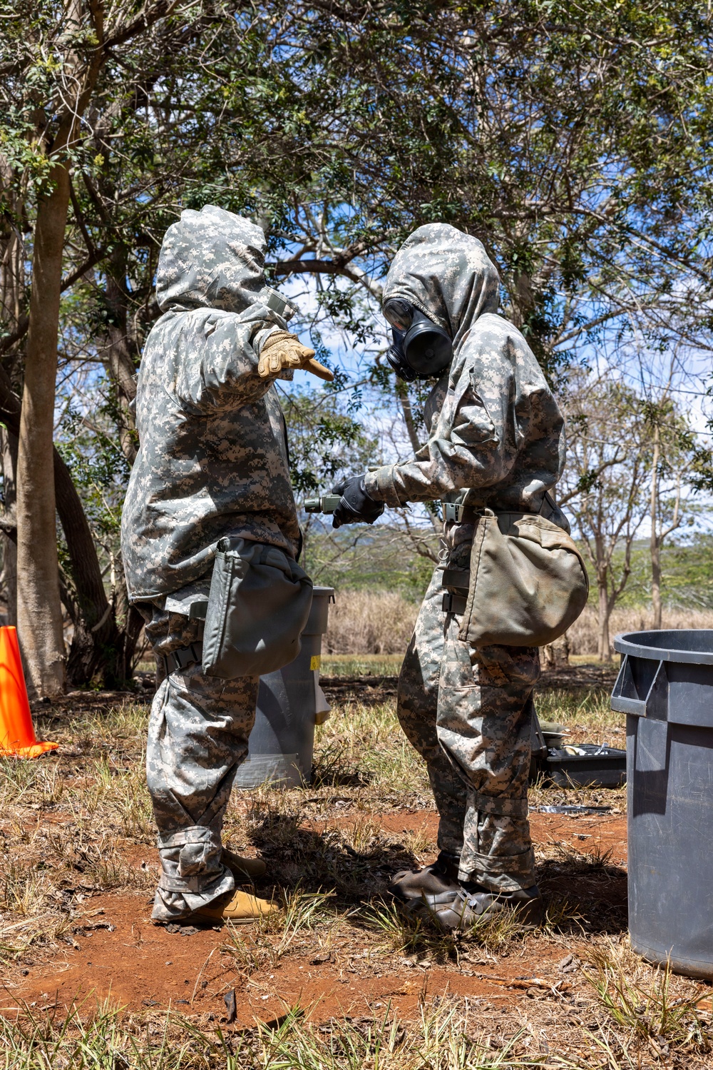 71st Chemical Co. validation exercise decontamination operation