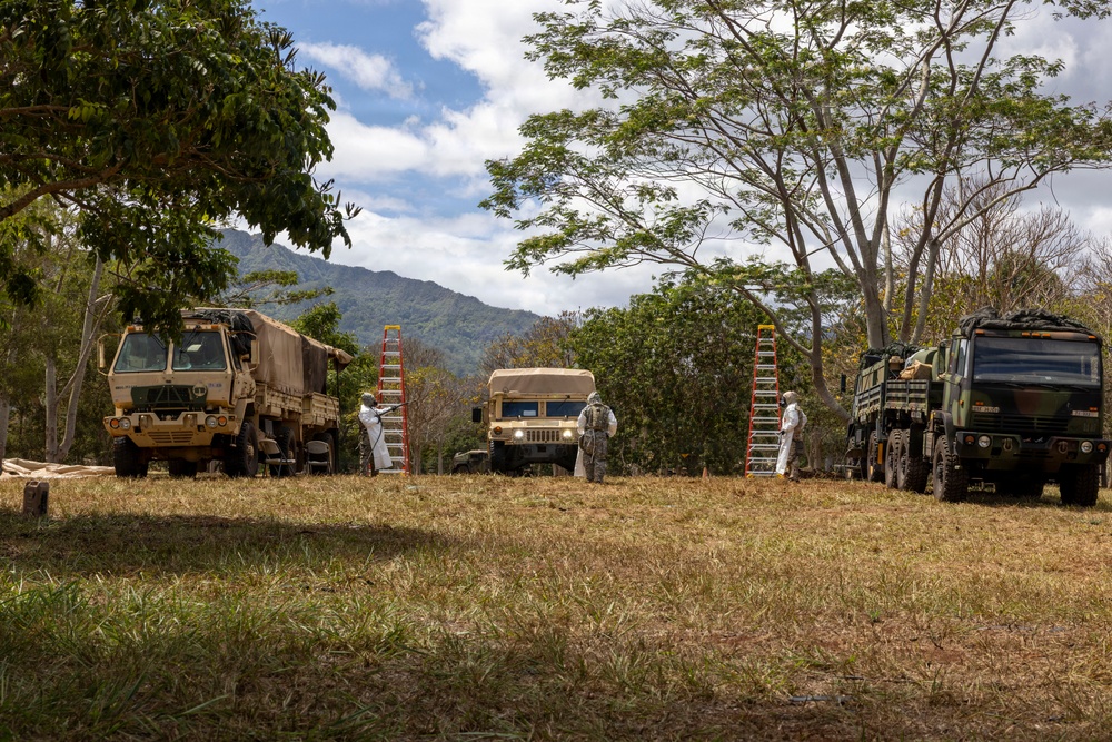 71st Chemical Co. validation exercise decontamination operation