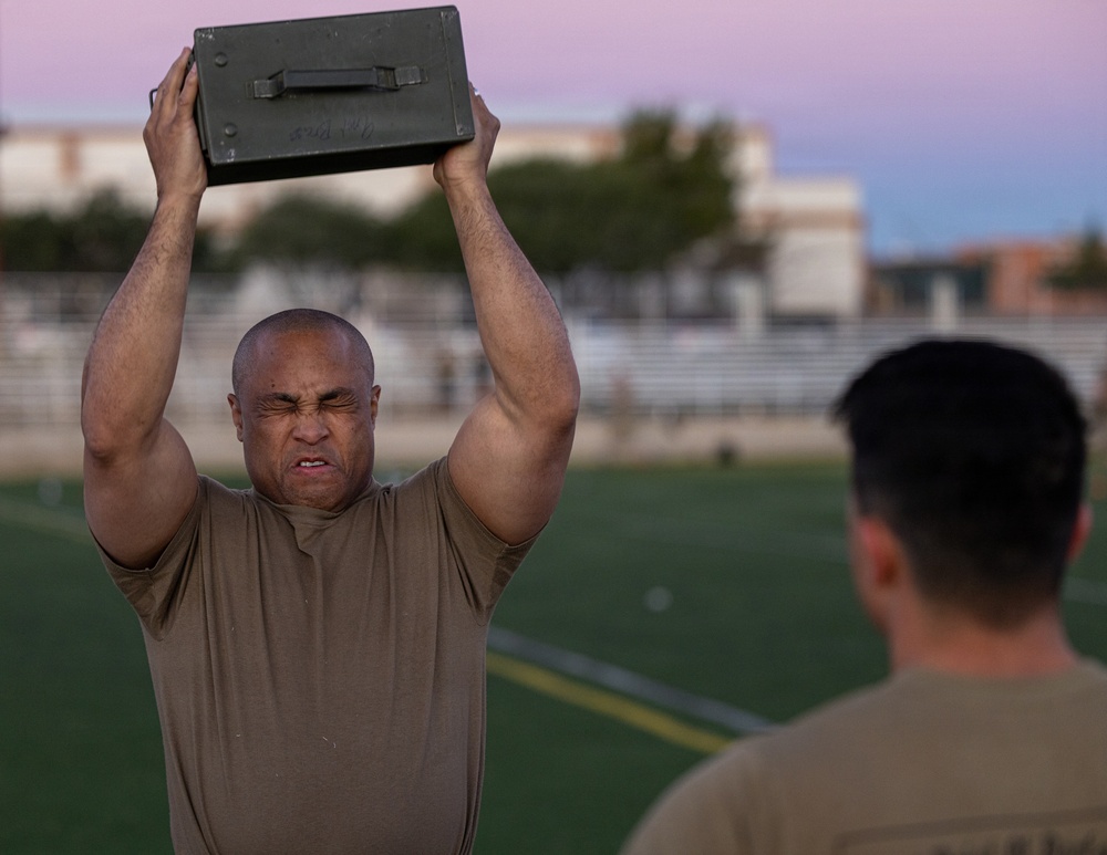 Soldiers take combat fitness test with Marines, celebrate USMC 250th birthday