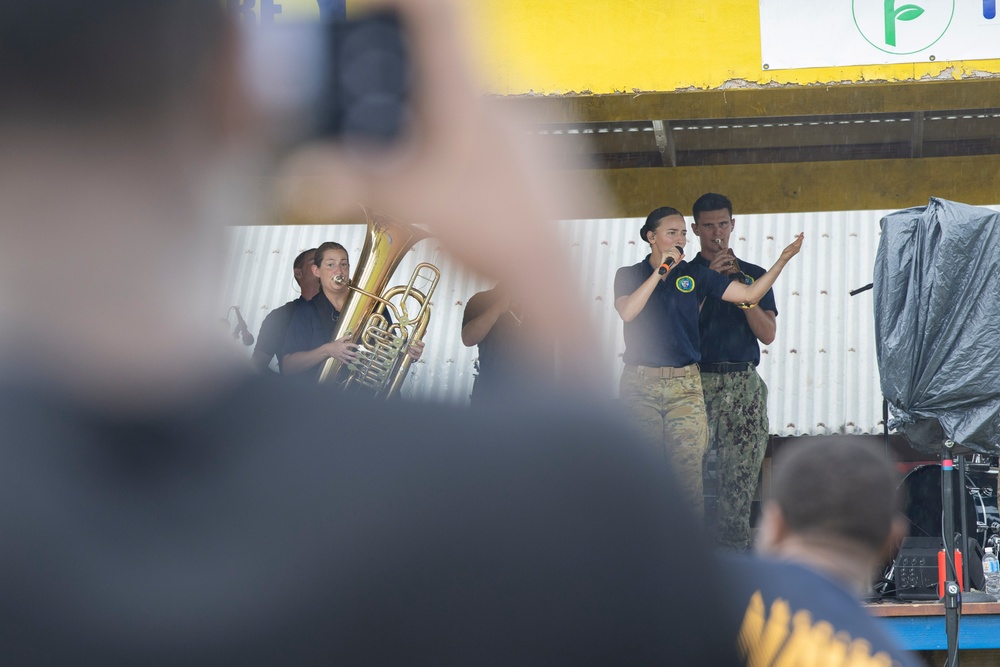 Pacific Partnership 2025 Multinational Service Members Play Soccer with the Vanuatu Police Force