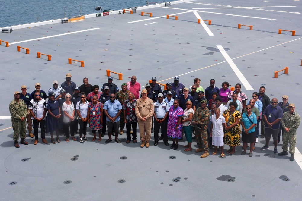 Pacific Partnership 2025 Hosts a Ship Tour of the USS John L. Canley