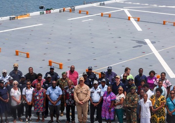 Pacific Partnership 2025 Hosts a Ship Tour of the USS John L. Canley