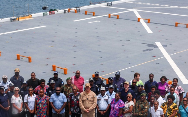 Pacific Partnership 2025 Hosts a Ship Tour of the USS John L. Canley