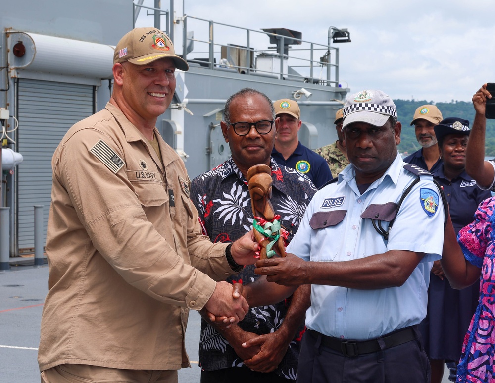 Pacific Partnership 2025 Hosts a Ship Tour of the USS John L. Canley