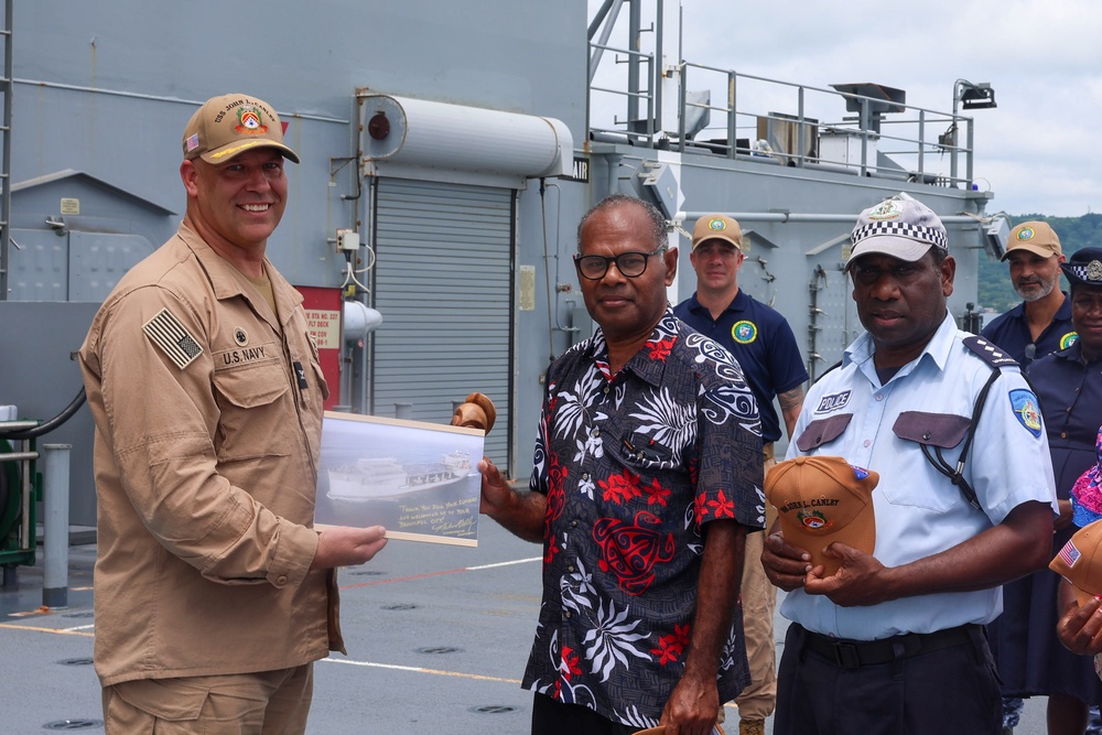 Pacific Partnership 2025 Hosts a Ship Tour of the USS John L. Canley