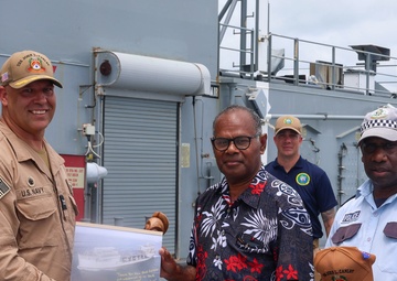 Pacific Partnership 2025 Hosts a Ship Tour of the USS John L. Canley