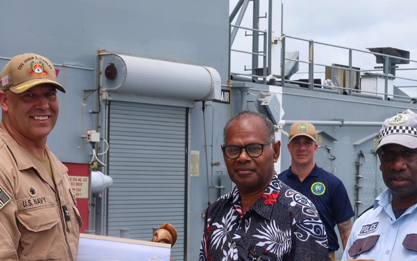 Pacific Partnership 2025 Hosts a Ship Tour of the USS John L. Canley
