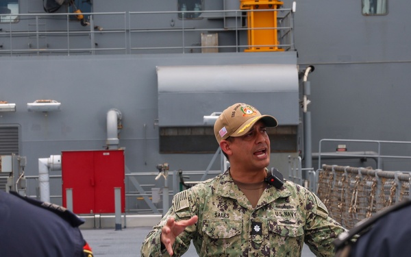 Pacific Partnership 2025 Hosts a Ship Tour of the USS John L. Canley