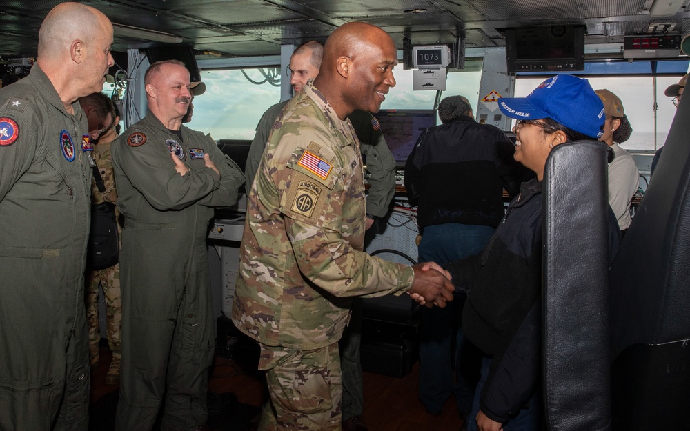 U.S. Army General Tours USS George Washington