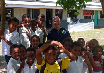 Pacific Partnership 2025 Multinational Service Members Visit Bombua Primary School in Luganville, Vanuatu