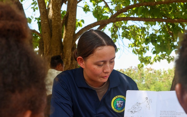 Pacific Partnership 2025 Multinational Service Members Visit Bombua Primary School in Luganville, Vanuatu